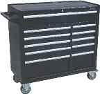 bolted to floor 9 Drawer Steel Custom Series Roller Cabinet 680w x 460d x 935h (with castors 1070h) 8 x drawers 570w x 405d x 74.