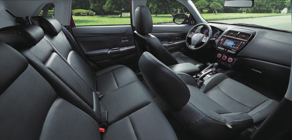 GLX shown with optional equipment / Black Leather Your Natural Environment With all the work that has gone into condensing ASX to just the right size for active driving fun, you