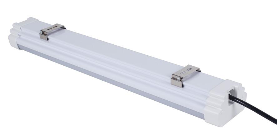 LED Vapor Tight Fixture This lightweight fixture has a UV-resistant polycarbonate housing for surface-mount or suspended installation.