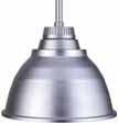 SOLSTICE Available up to W Metal Halide, W Electronic MH, up to W Incandescent and up to 4W Compact Fluorescent Dimensions Industrial Smooth COMMERCIAL FEATURES DESIGN FLEXIBILITY: Metallic Pendant