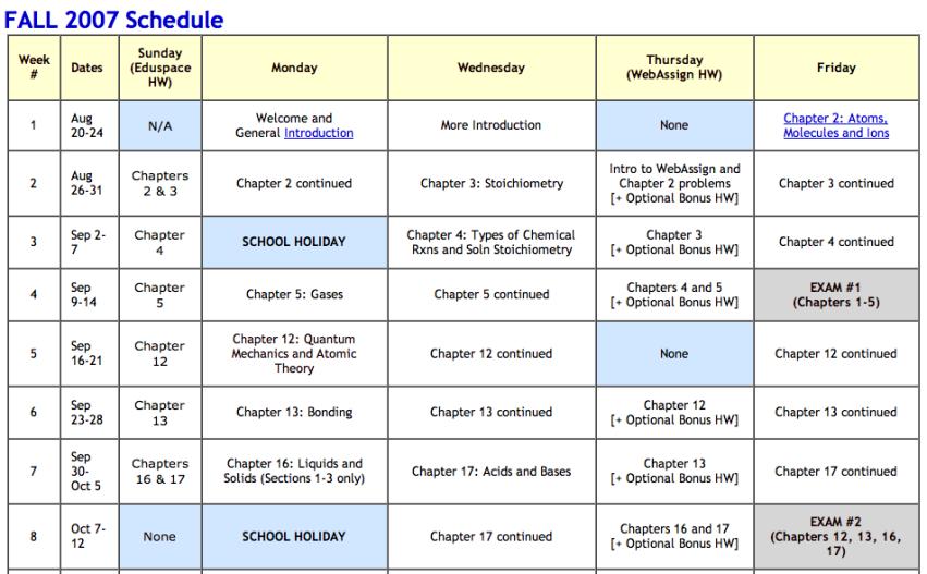 edu/class/peek/1310 Week 1 CHEM 1310 - Sections L and M 33 Week 1 CHEM 1310 - Sections L and M 34 Course