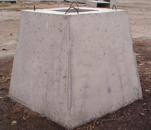 10 Pump Pit Constructed from minimum 4,000 PSI vibrated concrete Fiber reinforced Item # Description Price PP10 Pump Pit (54 square at bottom, 50.5 tall) with Lid $ 446.