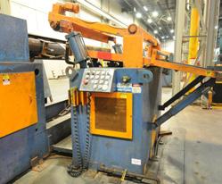 x 42 press feed line consisting of DALLAS INDUSTRIES DPR-30,000#X42-LH combination coil cradle/ power uncoiler with 30,000 lb. capacity, 42 coil capacity, 20-24 I.D. capacity, 72 O.D. max.