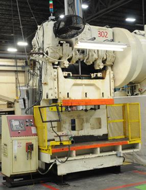 (2) BLISS C-110 geared OBI presses with 100 ton capacity, 42 x27