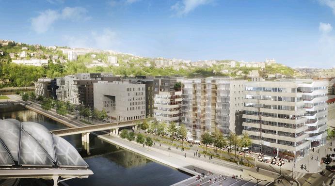 Introduction: a real case in Lyon A block integrated in a district: The Lyon Confluence urban project - 150 hectares (70 renewed) - 1,000,000 m2 net floor area to be