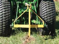 Rated for tractors under 50 HP Category 1 hitch