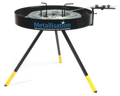 WIRE DISPENSE WIRE SWIFT 24750A Wire Swift Wire Dispenser/Straightener Technical overview Tripod base giving stability and strength and ball race thrust bearing for continued free rotation with