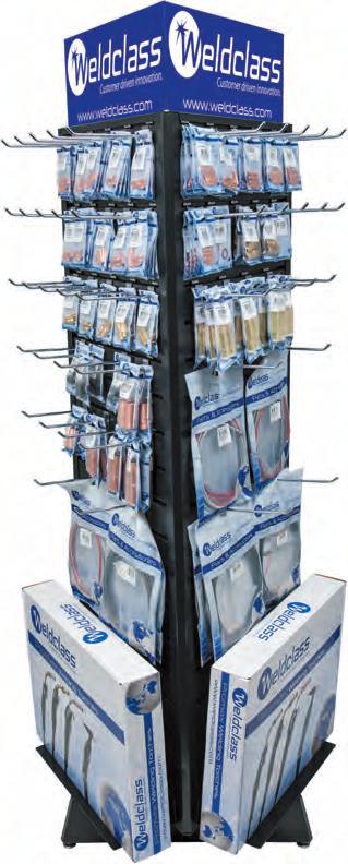DISPLAY STAND COMPREHENSIVE RANGE - MIG TORCHES & SPARES