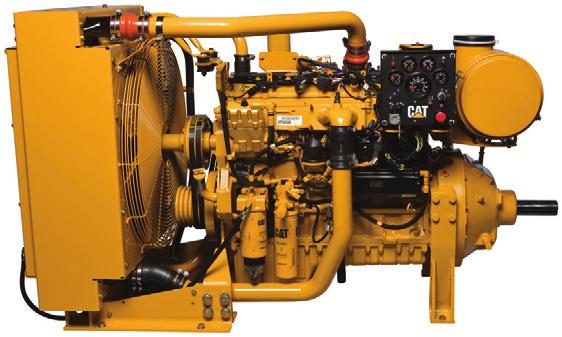 CATERPILLAR ENGINE SPECIFICATIONS I-6, 4-Stroke-Cycle Diesel Bore...110.0 mm (4.33 in) Stroke...127.0 mm (5.0 in) Displacement... 7.2 L (442 in³) Aspiration... Turbocharged ATAAC Compression Ratio.