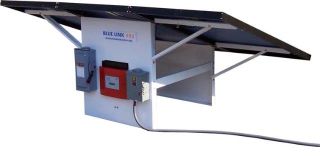 Blue-Link Power Stations: BLUE-LINK 480 (480 watts) Featuring: 3 BP 160 watt PV panels. Integrated mounting structure.