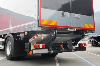Fold-away lift for trucks, trailers & semi-trailers DH-RM(C).20 1000-2000 kg The DH-RM.20 is equipped with a robust lift frame, a wide arm center and 2 lift cylinders.