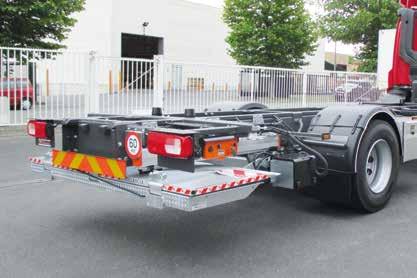 Slider lift for light and medium size trucks DH-SM.15 1000-1500 kg The DH-SM.15 is the lightest of the conventional slider lifts with single fold platforms.