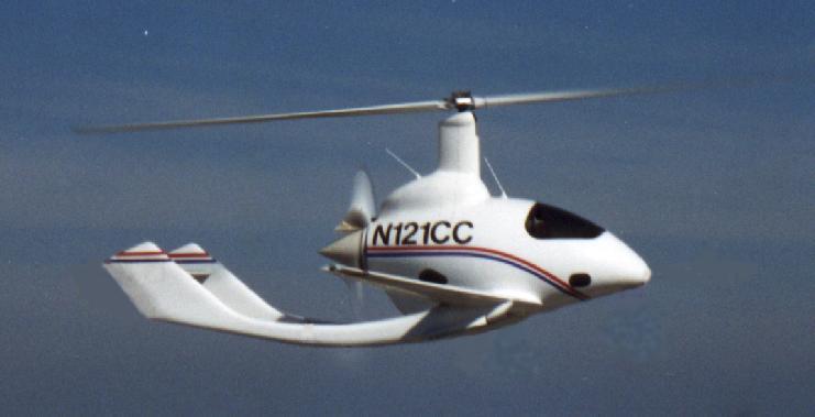 Autogyro Coming Back Jay Carter, United States Personal Air Vehicle 2-bladed rotor, pusher