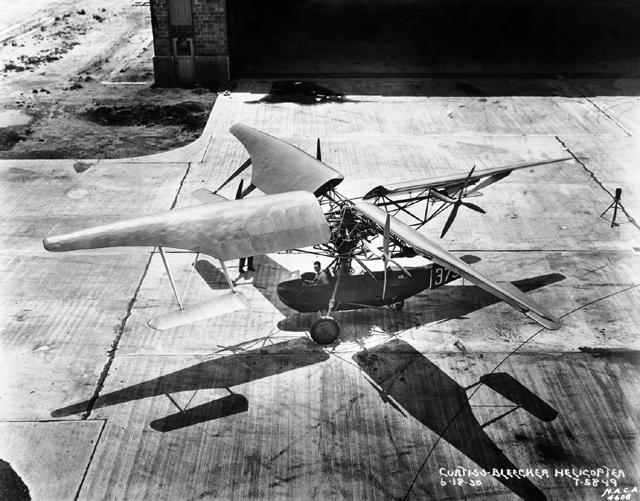 Early Helicopters Bleeker 1930 Maitland Bleeker, United States 4-Bladed single rotor