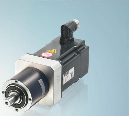 The gear units for the AM8000/AM8500 Synchronous Servomotors are mainly used in applications where large mass inertia has to be accelerated, or where the inertia ratio between load and motor prevents