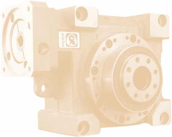 Introduction Introduction alpha s V-Drive low-backlash right-angle servo gear reducers are used