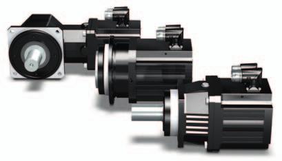 The complete solution: MC6 motion controller, SD6 drive controller and synchronous servo geared motor.