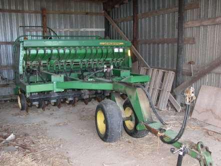John Deere 10-FOOT NO-TILL DRILL - A fee will be assessed at $7 per acre and $25 per day. - Used for planting soybeans and has an attachment for small grain (Does not plant corn).
