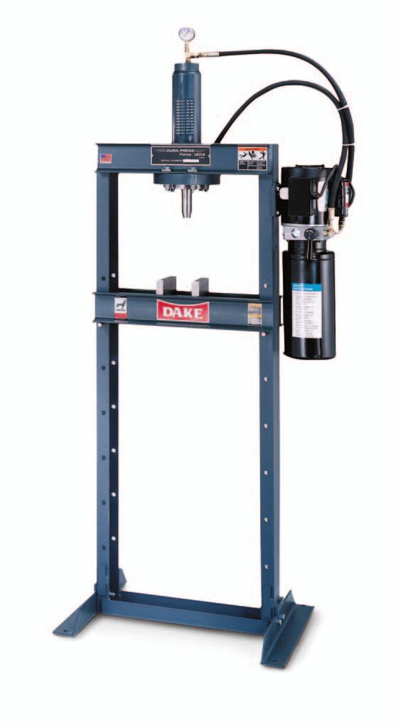H-FRAME PRESSES Designed to work the way you do. Electric power unit has convenient single phase, 110 volt operation for greater portability.