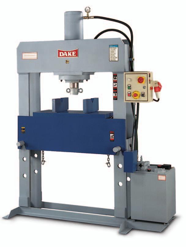 H-FRAME PRESSES The price leader for a total capability press. Double acting cylinder design with 5-part oil seals for smooth operation and a tight seal.