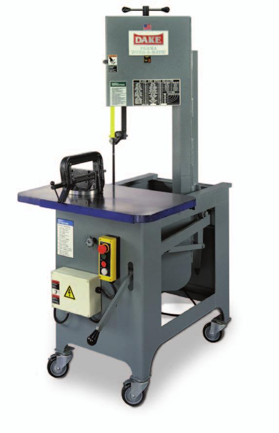 SMALL TO MEDIUM DUTY Great for production and job shops. Gravity feed. The blade feeds into the material by gravity, which allows for hands-free operation.