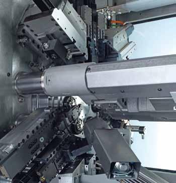 MultiLine MS16C Amazingly fast, impressively flexible With dynamics and numerous machining options at low unit cost A maximum of 11 tool carriers with 1 or 2 travel axes Fast synchronous spindle for