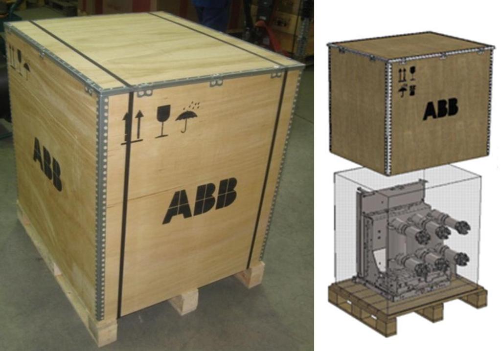 Remove crate by lifting box off of shipping pallet (Figure 4.2). Remove plastic bag from breaker if covered. Remove both clamp screws from pallet (Figure 4.3).