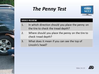 2.2 Play Video 14.2.2 The Penny Test (Time: 42 seconds) After viewing, review Video Review 14.2.2, using Answer Key to gauge student understanding of the video.
