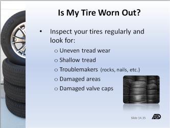 Materials and Resources How to Determine if You Need New Tires Fact Sheet 14.6 Fact Sheet 14.