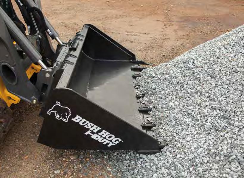 SS, HS & HC SERIES SKID STEER BUCKETS CONSTRUCTION Bush Hog offers a wide range of skid steer buckets to meet all of your material handling needs.