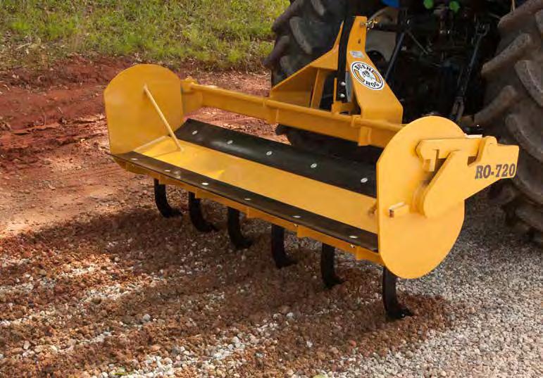 LANDSCAPE RO SERIES ROLLOVER BOX BLADES With the ability to perform three different functions, Bush Hog s Rollover Box Blade is one of the most versatile implements for landscapers.