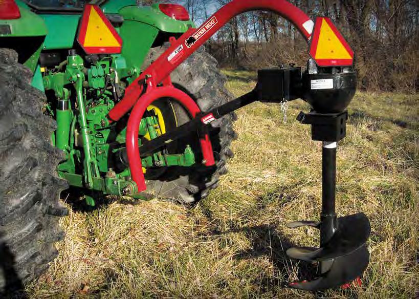 CONSTRUCTION PHD SERIES POST HOLE DIGGERS Model PHD2403 shown Whether you need to drill holes for posts, tree plantings, structural support members, or other tasks, Bush Hog has a post hole digger to