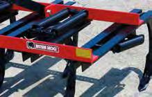 APP SERIES ALL PURPOSE PLOWS 3, 5, 7 AND 9-SHANK MODELS Spring loaded, auto-reset shanks protect the implement when obstacles such as rocks, stumps or roots are