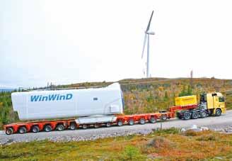 [ Onshore Wind - Vehicle technologies for the transportation of wind power plants SCHEUERLE blade