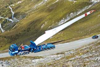 2 SCHEUERLE InterCombi transporting a nacelle The TII Group, comprised of SCHEUERLE, NICOLAS and