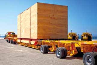 2 WideCombi as 10 axle semi-trailer Advantages Dual Lane trailer with