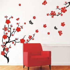 Blossom Flowers & Butterflies Wall Stickers Home/Room