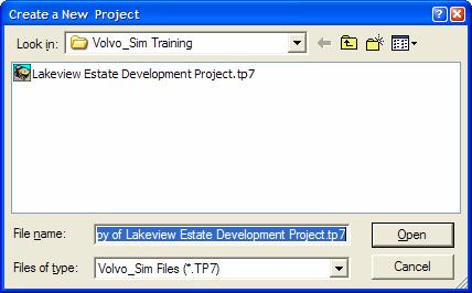 When setting up multiple projects, it may be more appropriate to create new folders to hold each project.