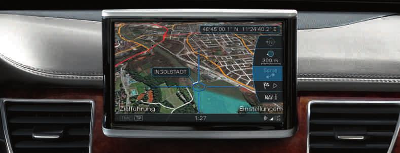 112 Infotainment MMI and navigation systems Attention assist Part of the driver information system; the attention assist analyses driving behaviour using a range of sensors.