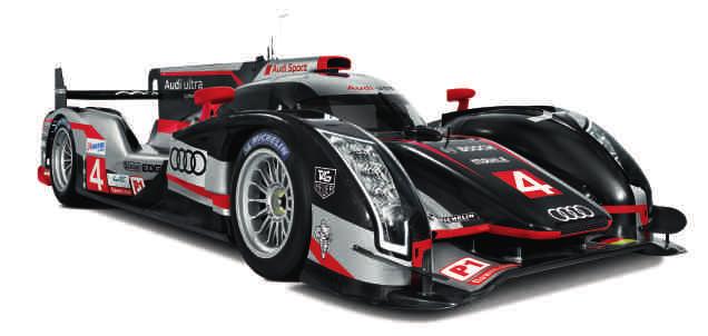 44 Audi ultra Audi ultra on the podium: the Audi R18 ultra Audi ultra: Every gram less extends the lead.
