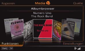 In jukebox mode, you can also thumb through the albums of your