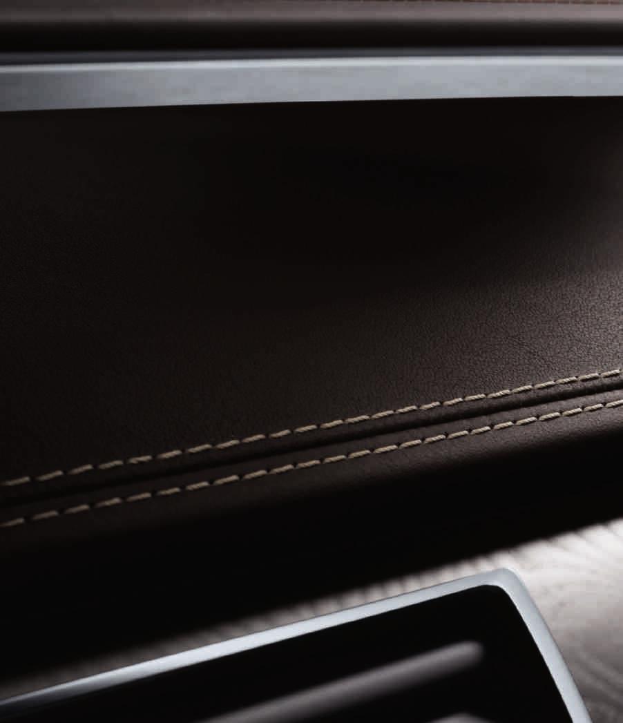 72 Craftsmanship on the interior Quality is evident in the whole. And in each small detail.