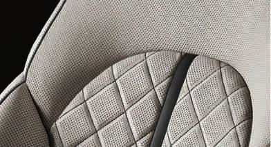 Leather upholstery and trim Valcona leather, nougat brown* Audi exclusive leather upholstery and trim Individual choice of colour for leather/seams/piping. From quattro GmbH.
