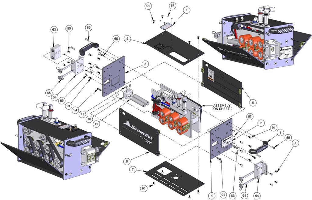 PARTS DIAGRAM AUTOBOX (ABX-2L-V2) HOSE TRACTOR # PART NUMBER QTY.