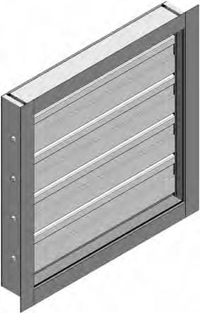 of this damper allows for easier installation on a wall or