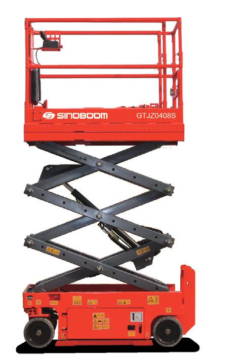 GTJZ0408S / GTJZ0608S ELECTRIC SCISSOR LIFT HIGH EFFICIENCY AND ENERGY SAVING Electric motor drive with sharp appearance, very easy for operation, it