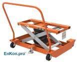 handle (1000, 2000, 3000 pounds) 13825 Portable caster cart with fl oor lock (1000, 2000, 3000 pounds)