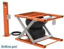 A-Series Air Scissor Lift Tables Page 18 Model ALS02 Options Section 3 Travel 24 Rotate Options 13320 Rotate high grade bearing
