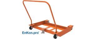 A-Series Air Scissor Lift Tables Page 66 Portable Caster Cart Options Section 23 For applications requiring mobility, EnKon offers a caster cart for A-Series models with lift capacities