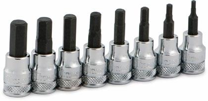 Hex Bit SOcket Sets Hex Bit Socket Sets Complete Hex Bit Socket Sets Titan Hex Bit Socket Sets include a variety of sizes and styles to fit any project